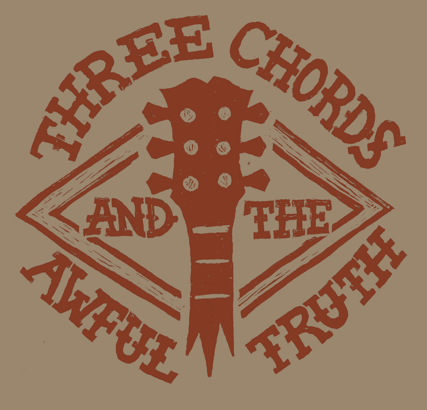 THREE CHORDS & THE AWFUL TRUTH LOGO TEE